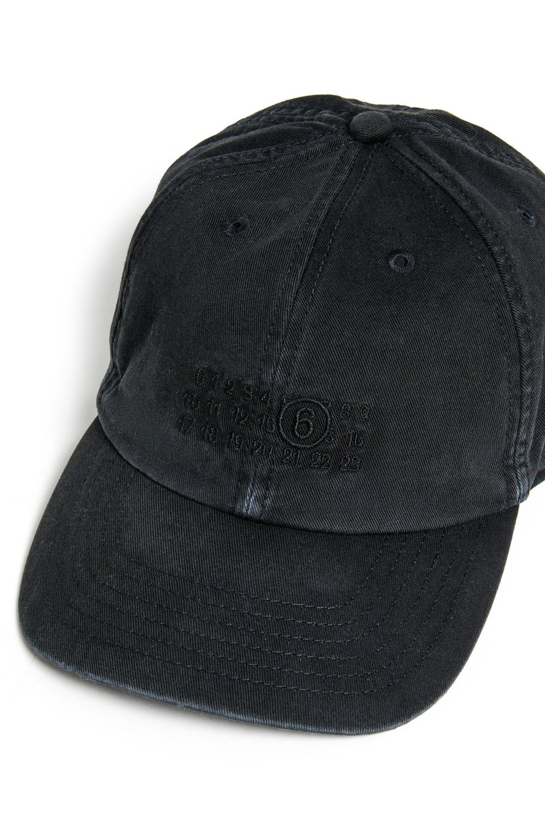 MM6 Maison Margiela Kids Numeric Logo Embroidered Baseball Cap
