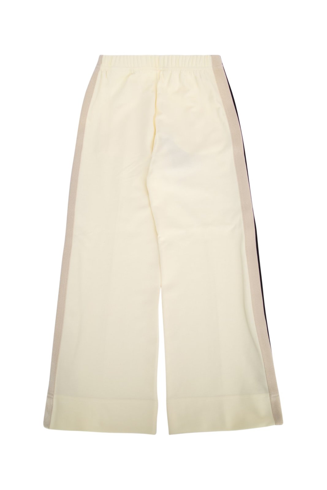 Palm Angels Kids Mid Rise Wide Leg Track Pants