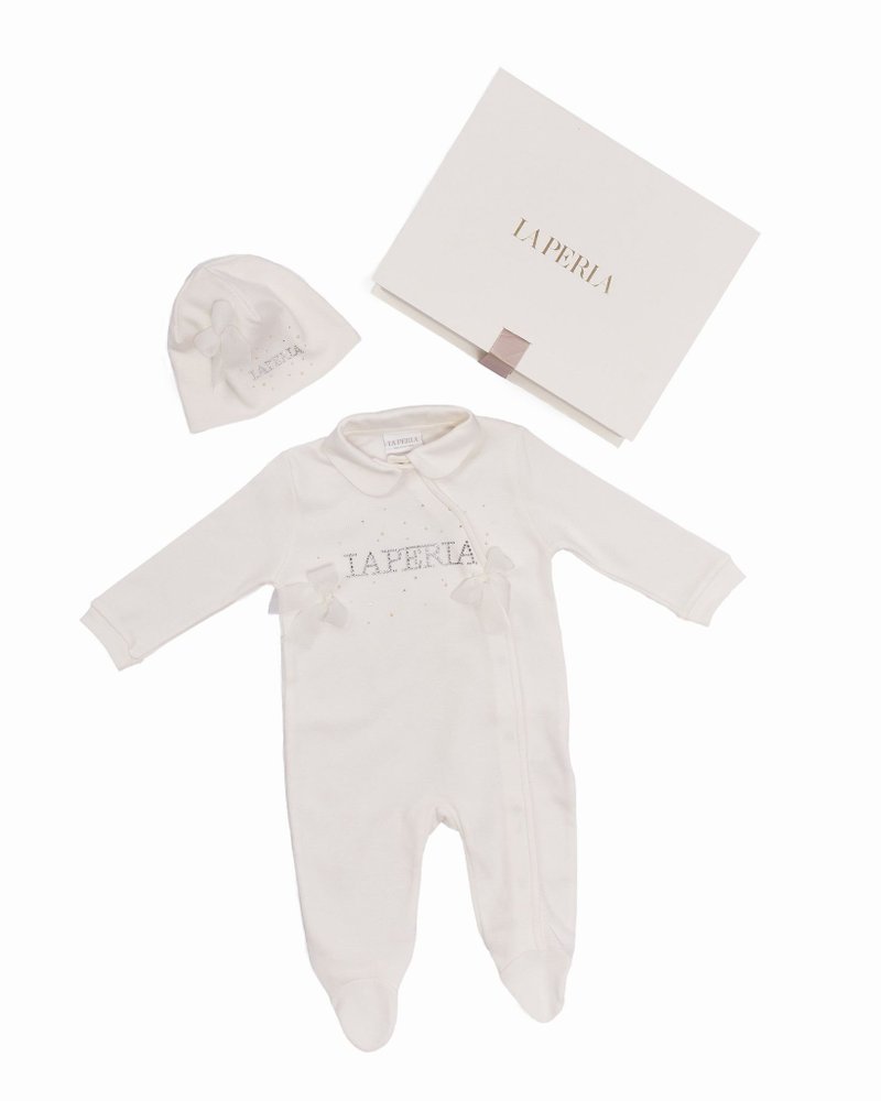 La Perla Kids 로고 장식 원피스 세트