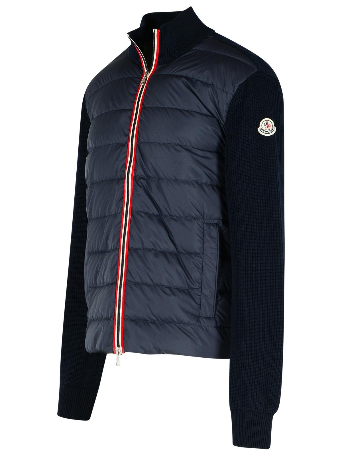Moncler Logo Patch Zip-Up Cardigan