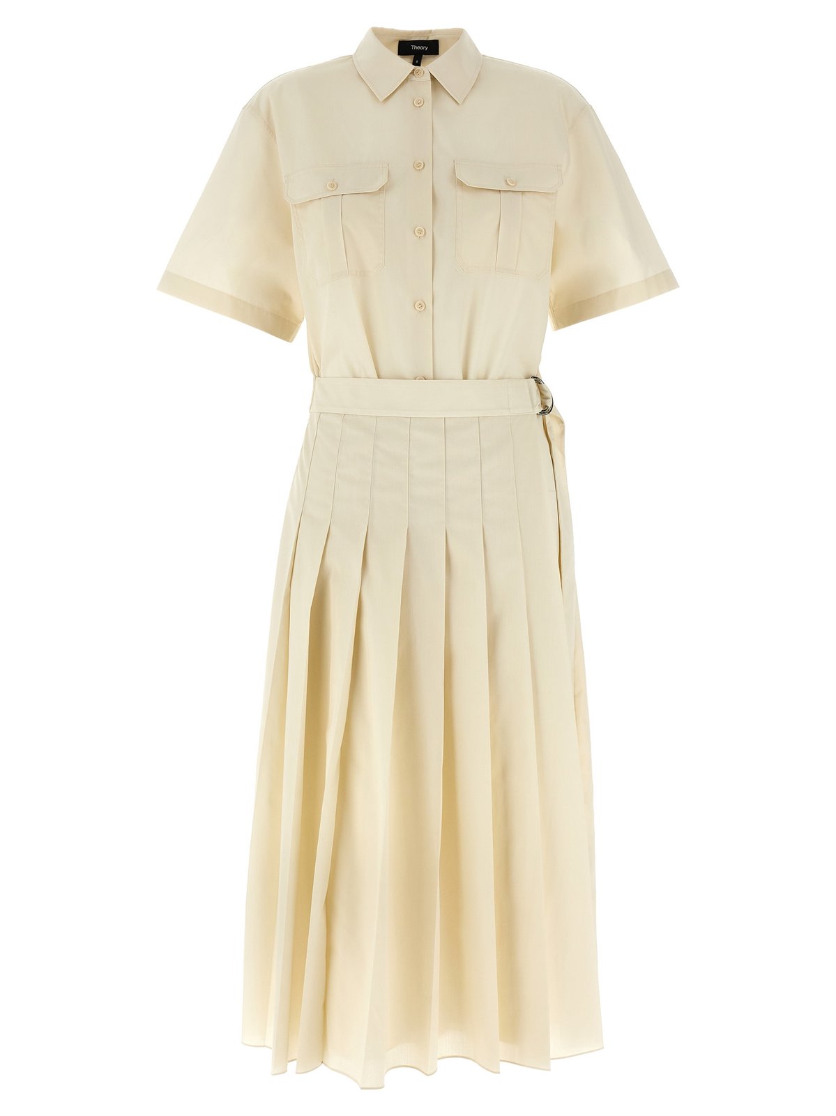 ワンピース Theory Sleek Poplin 3 Pleated Wrap Dress Sleek Poplin Pleated Wrap Dress | Theory