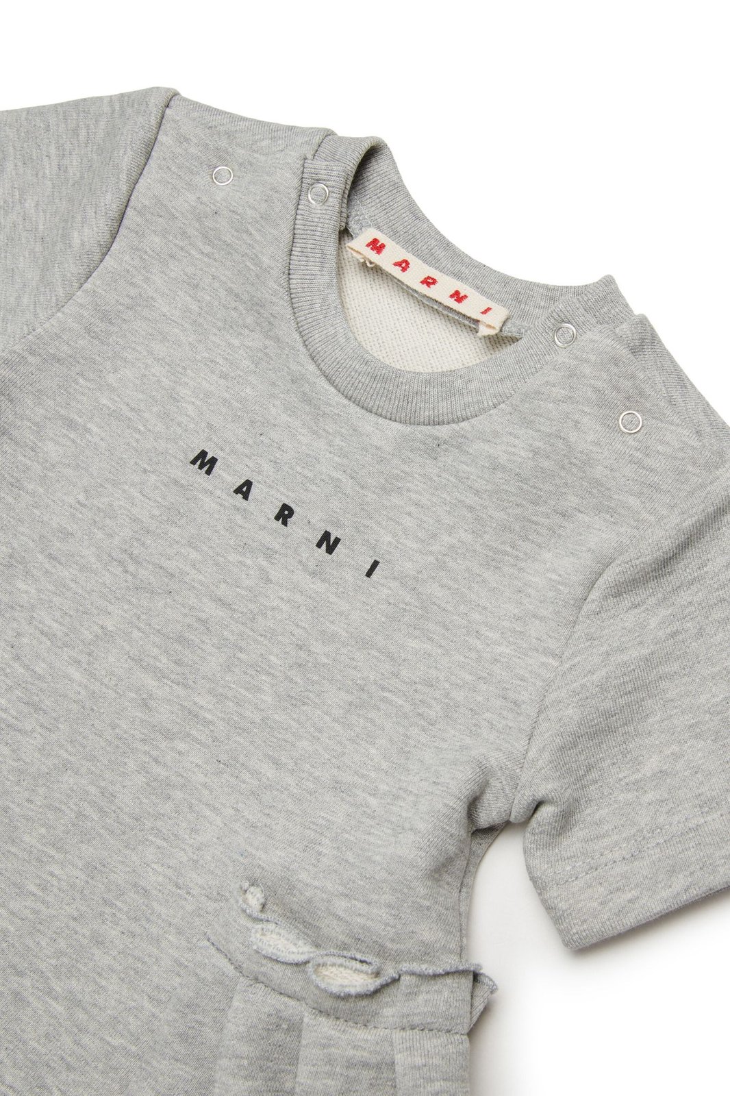 Marni Kids Logo Printed Short-Sleeved Dress