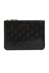 Comme des Garçons Wallet Dot Embossed Zipped Wallet – Cettire