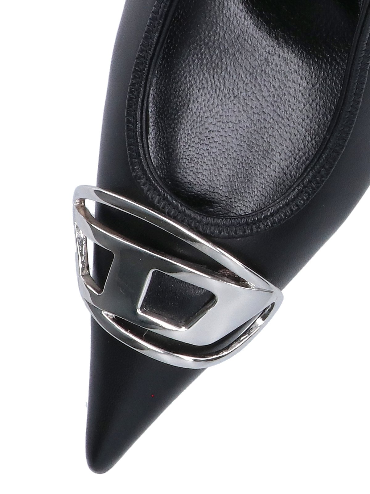 Diesel Logo Plaque Slingback Pumps