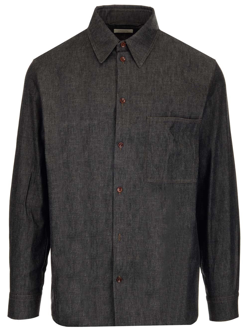 Lemaire Buttoned Denim Shirt – Cettire