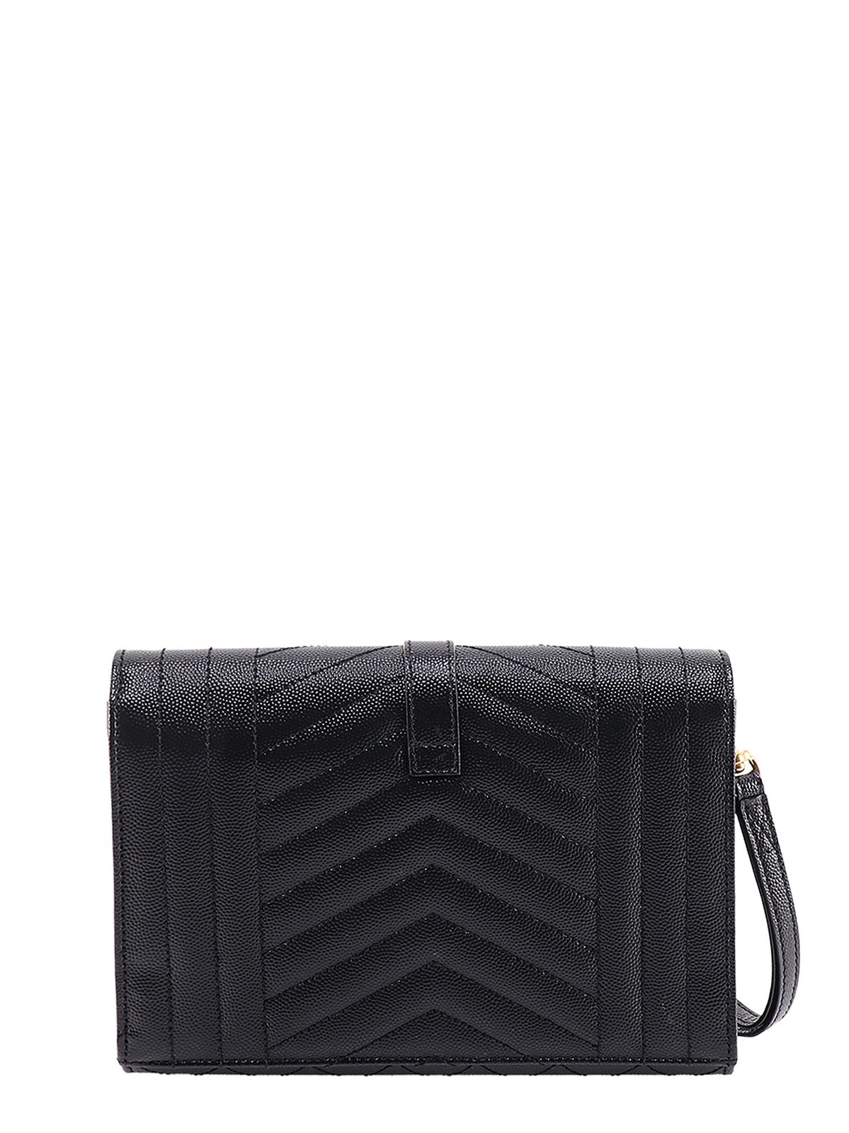 Saint Laurent Logo Plaque Envelope Clutch Bag