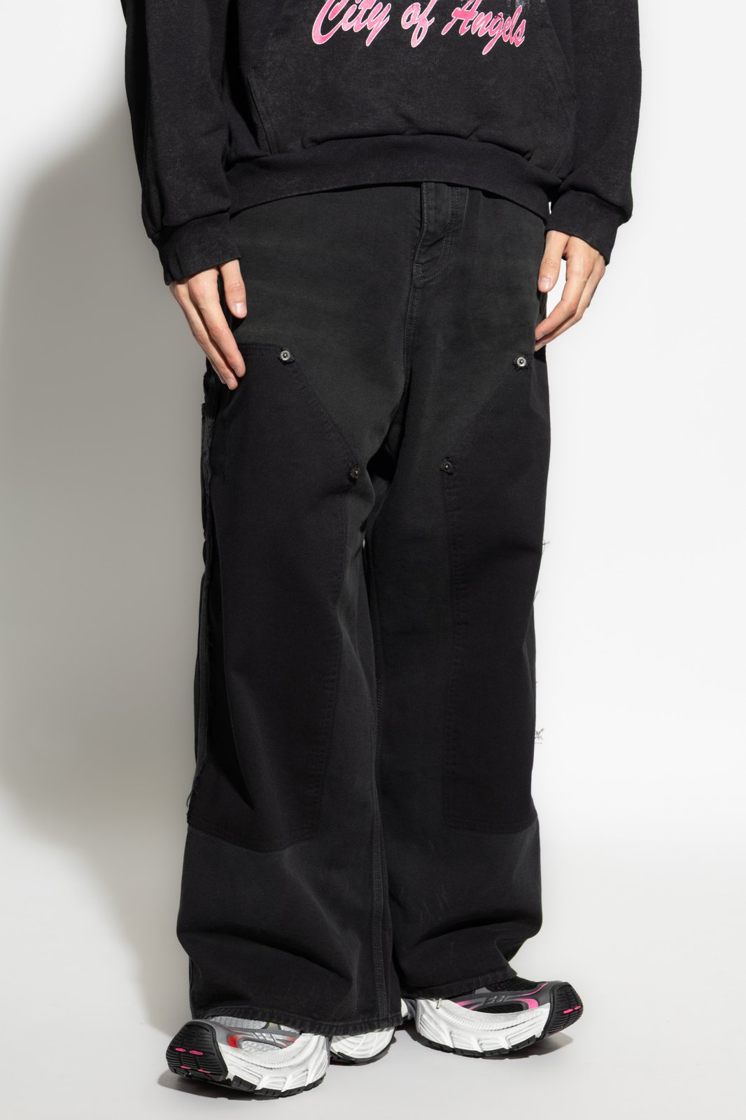 25AW balenciaga Ripped off baggy パンツ Balenciaga Ripped Off Baggy Pants - LABELS