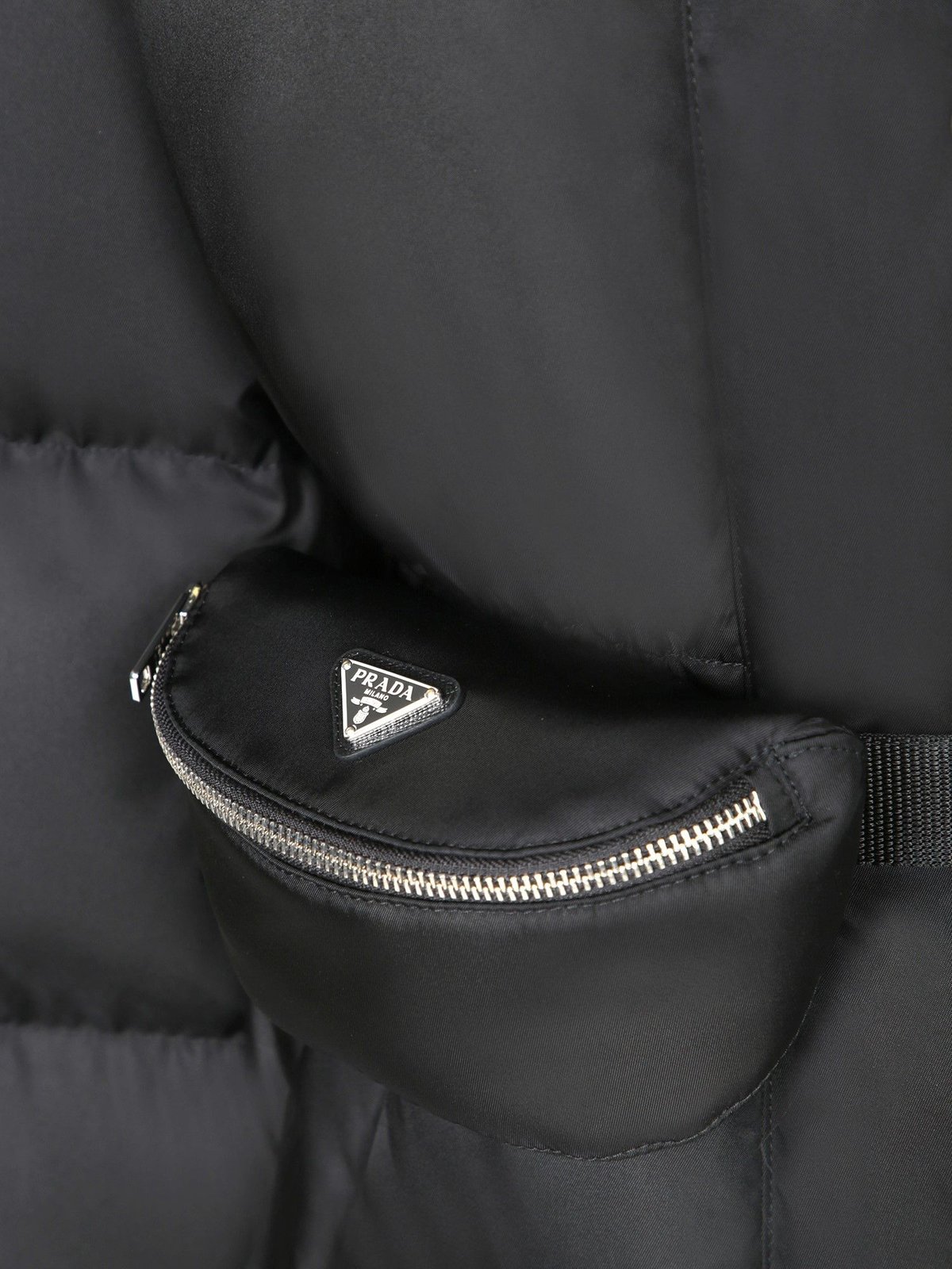 Prada Belted Hooded Down Jacket