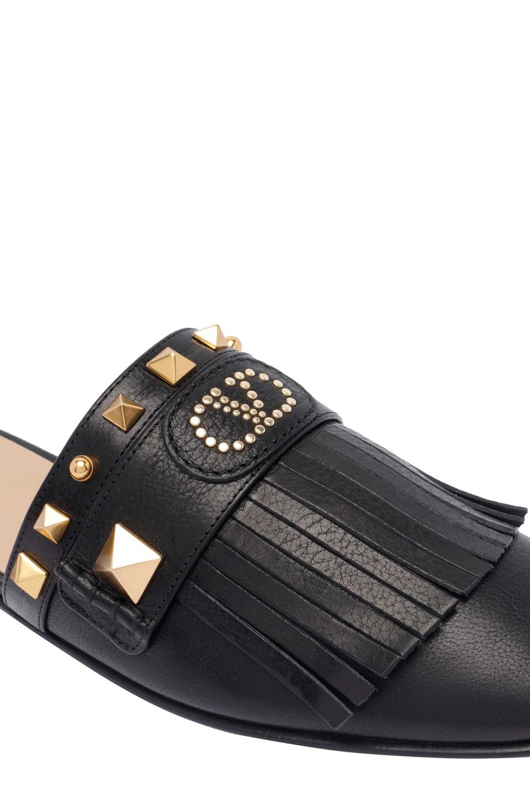 サンダル・ミュール VALENTINO Black leather Rockstud mules (7W2S0C47VOD 0NO) VALENTINO Black leather Rockstud mules (7W2S0C47VOD 0NO
