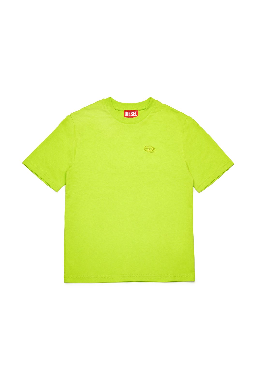 Diesel Kids Oval-D Logo Embroidered Crewneck T-Shirt