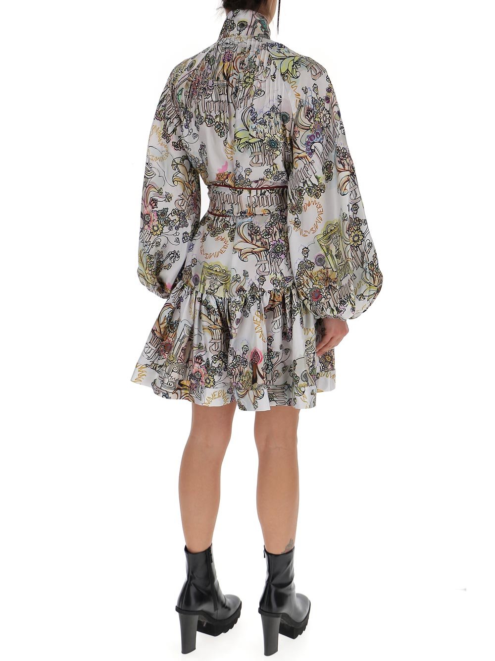 cara cara mini dress Cara Cara Leo Mini Dress L / Fleur Crest Ivory