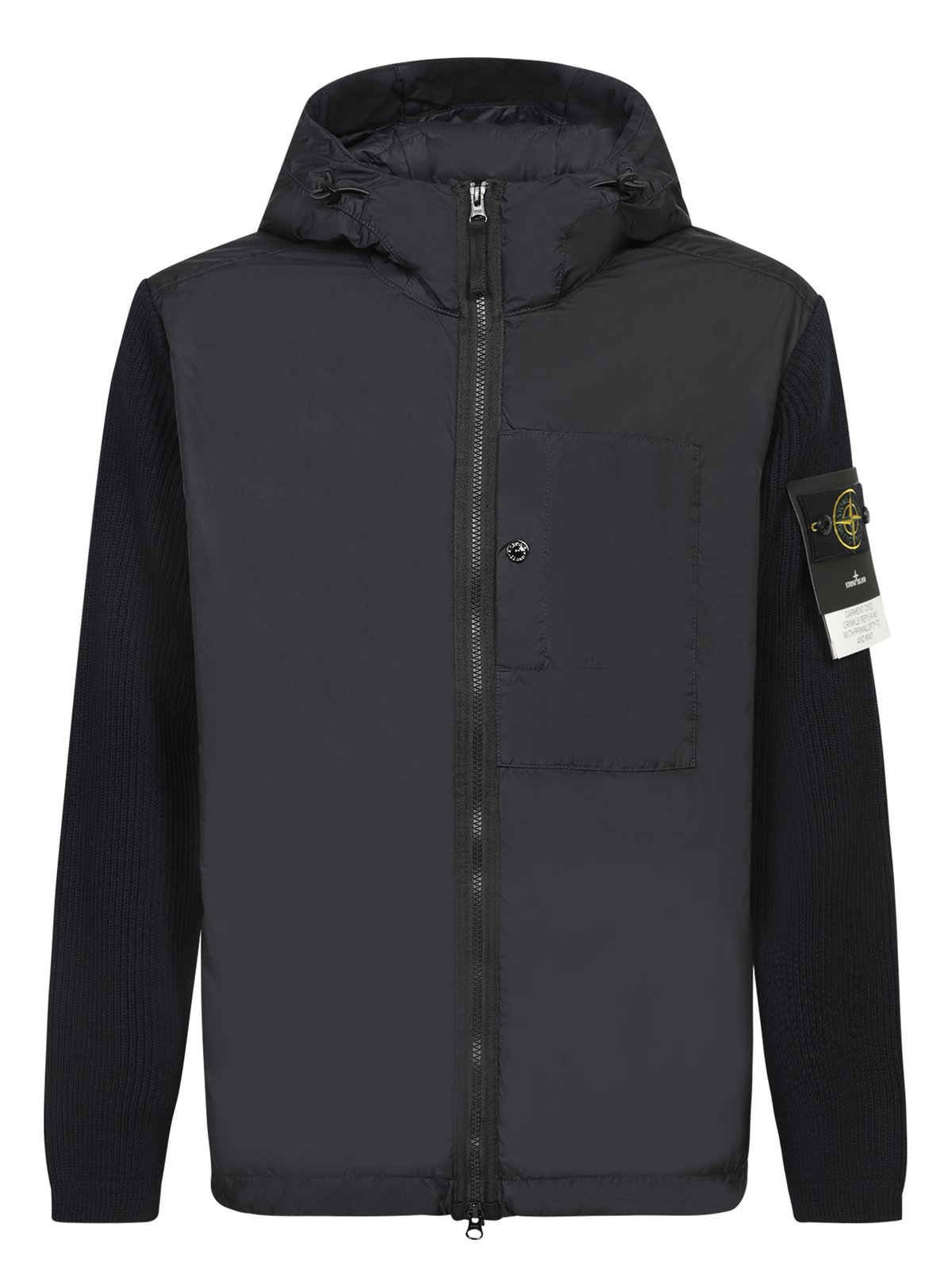 Stone Island Panelled Zip-Up Hooded Jacket – Cettire
