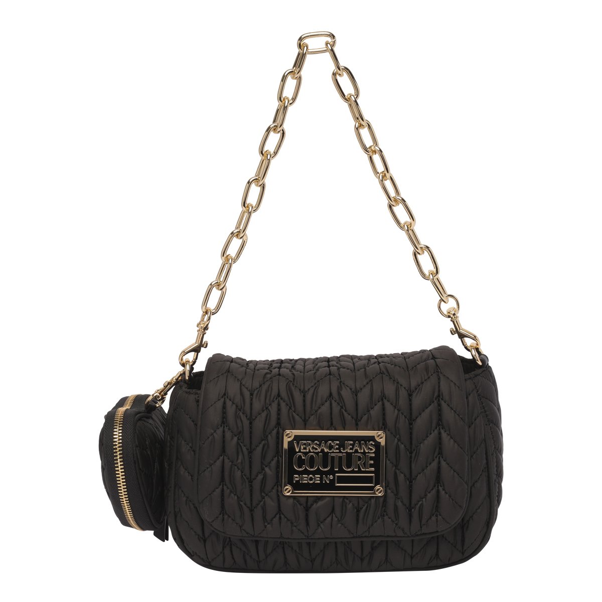 Versace Jeans Couture Matelassé Chain-Linked Shoulder Bag – Cettire 