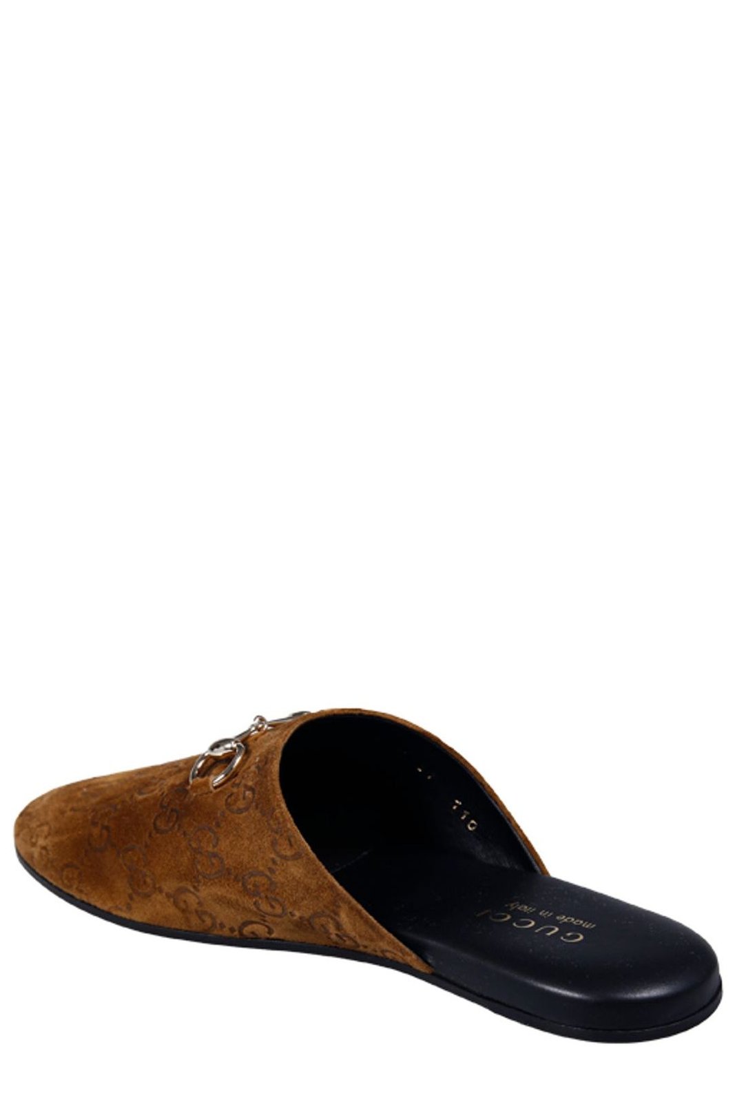 Gucci Horsebit Monogrammed Mules