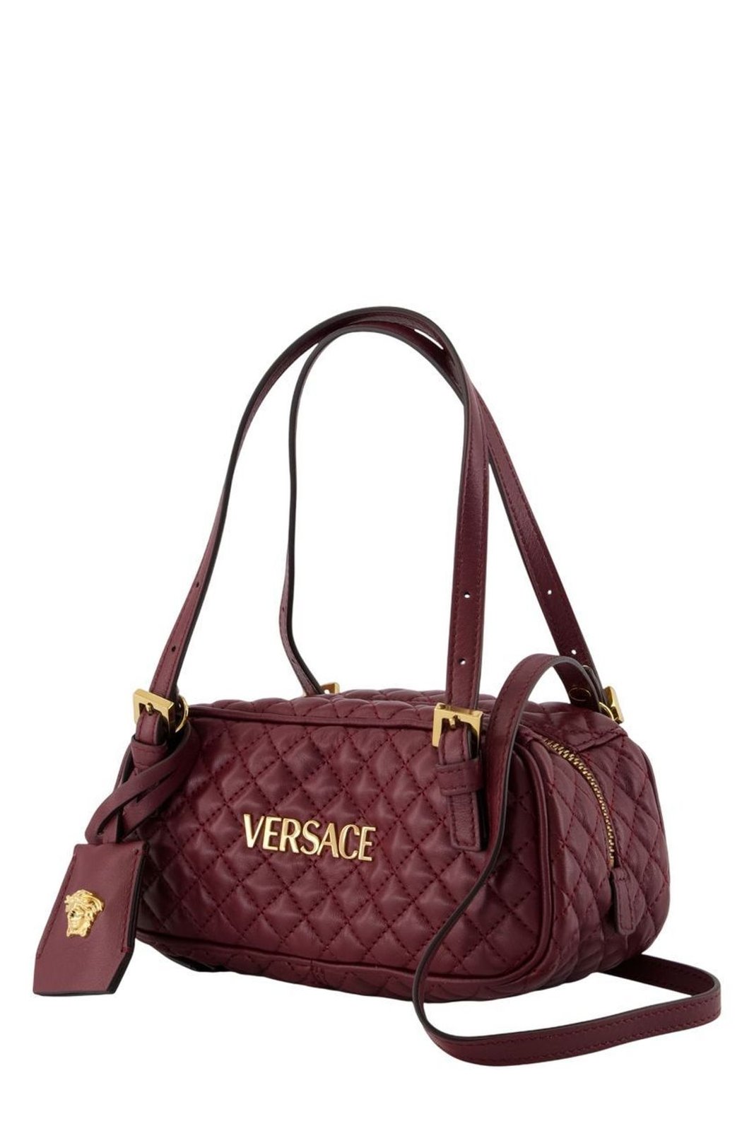 Versace Quilted Zipped Mini Shoulder Bag