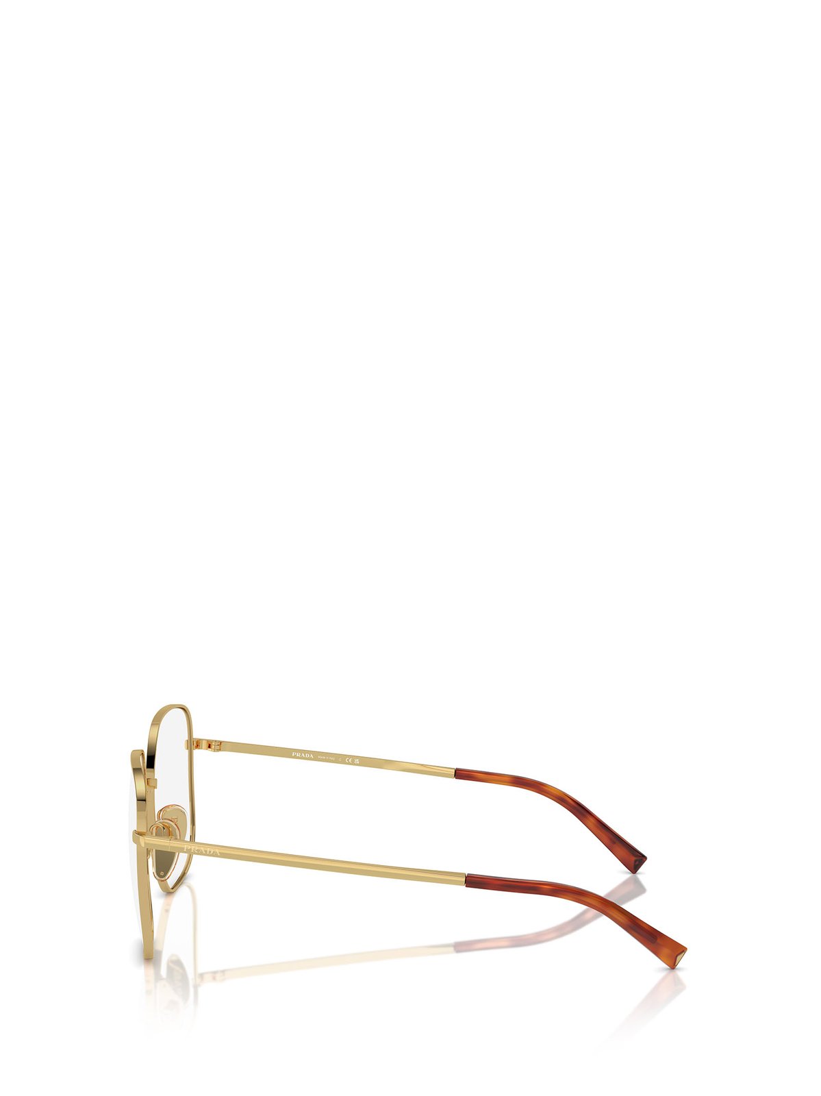 PRADA スクエアフレムメカネ B03VVISTA 07R1O1 Prada Eyewear enamel-logo square-frame Glasses | Blue | FARFETCH