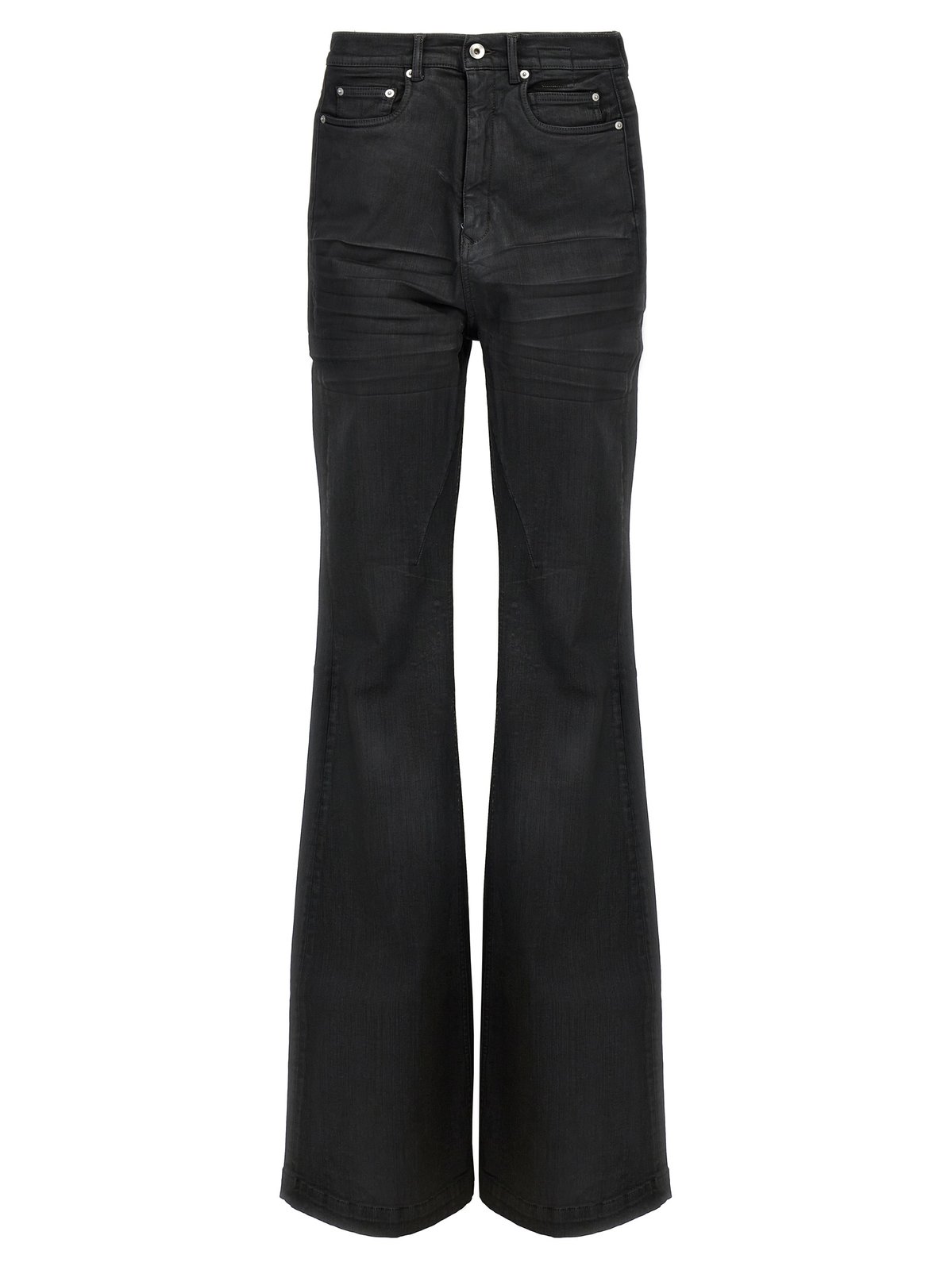 パンツ Rick Owens 21aw DRKSHDW Bolan Bootcut 28 Rick Owens DRKSHDW FW25 BOLAN BOOTCUT / BLACK WAX - NUBIAN