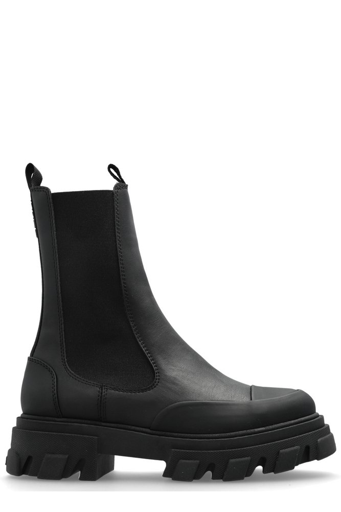 Ganni Round Toe Chelsea Boots
