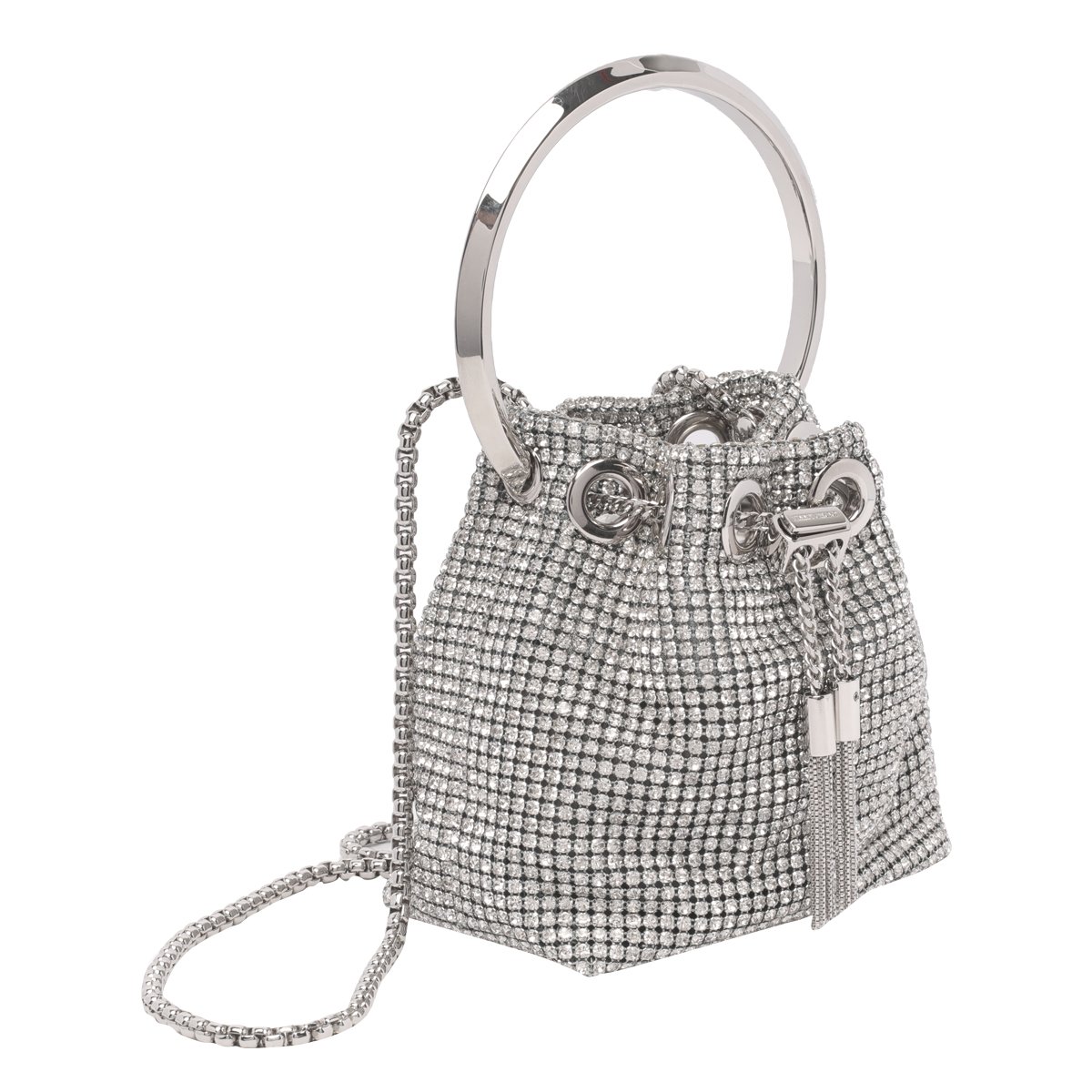 Jimmy Choo Embellished Drawstring Bucket Bag