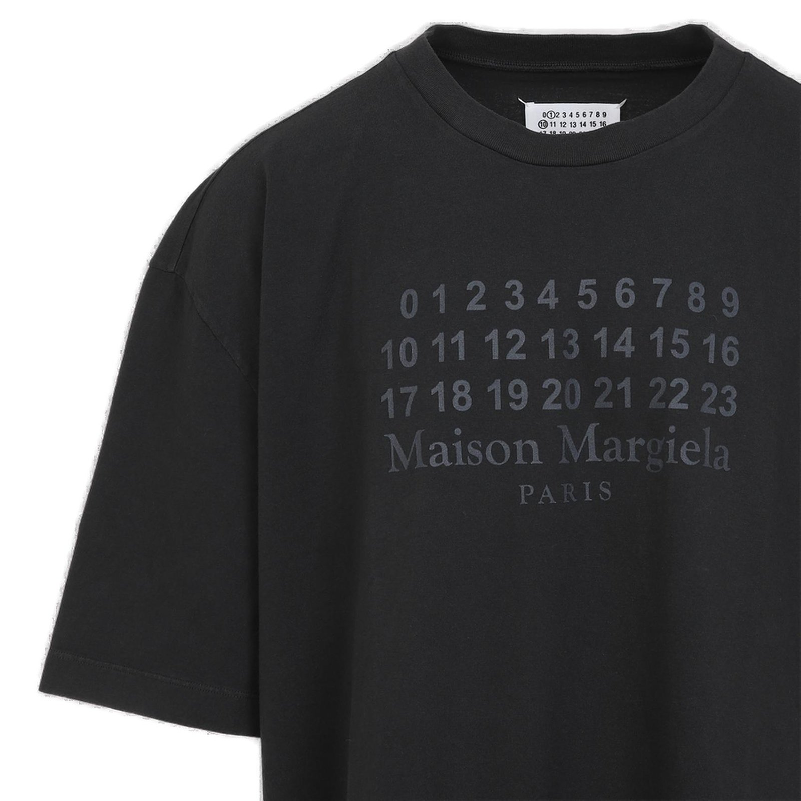 Maison Margiela Numbers Motif Printed Crewneck T-Shirt