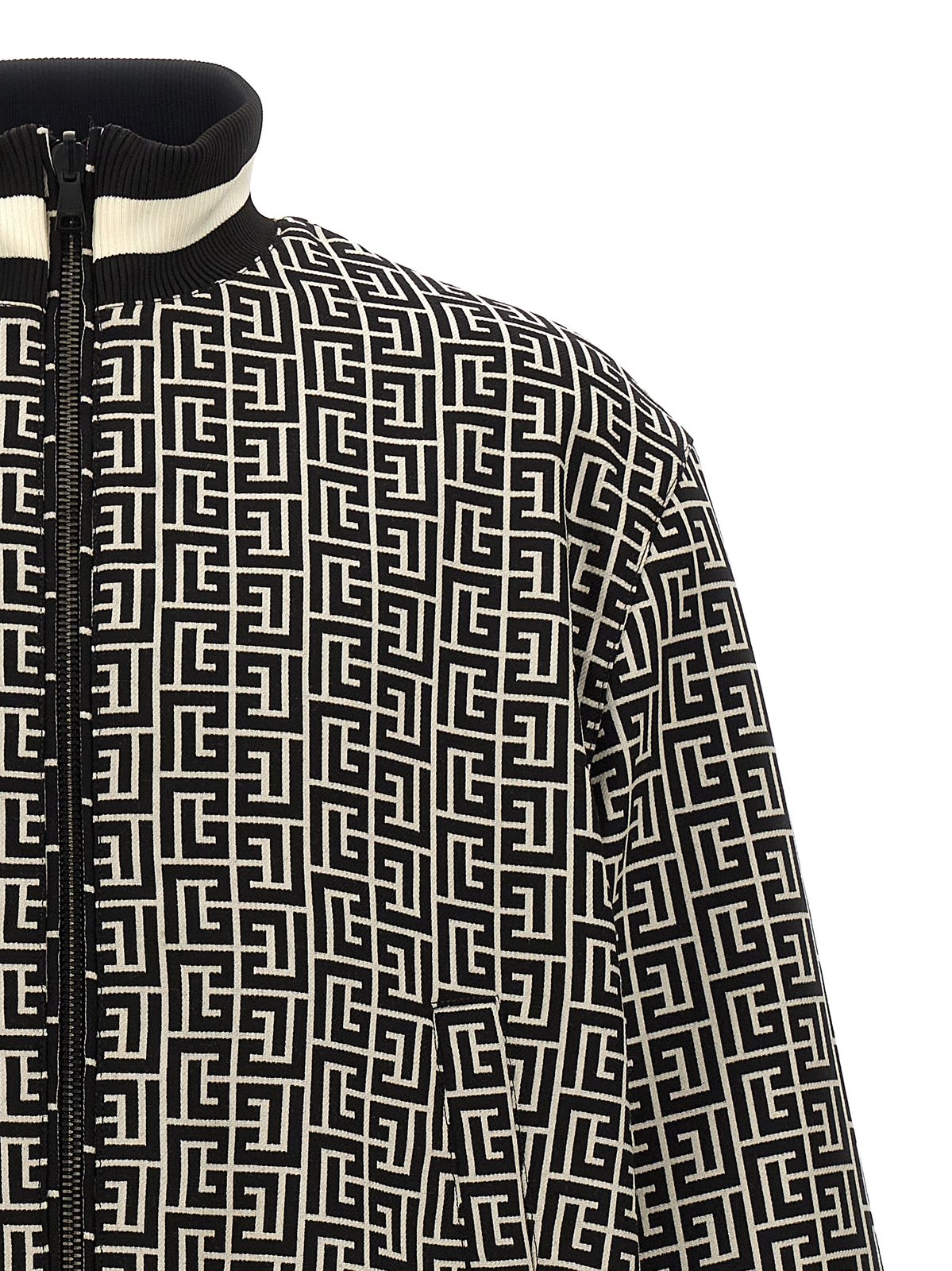 Balmain Monogram Reversible Bomber Jacket