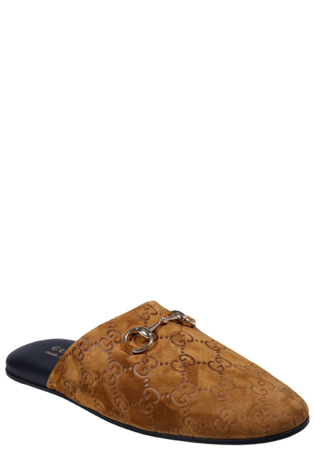 Gucci Horsebit Monogrammed Mules