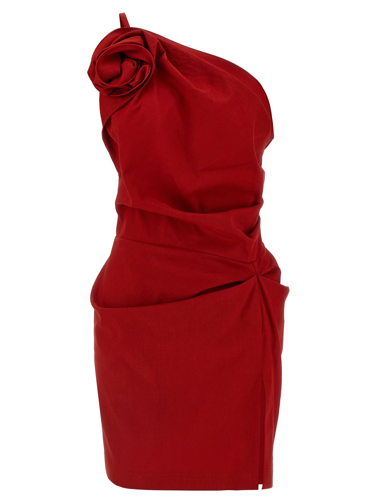 Magda Butrym One Shoulder Ruched Mini Dress