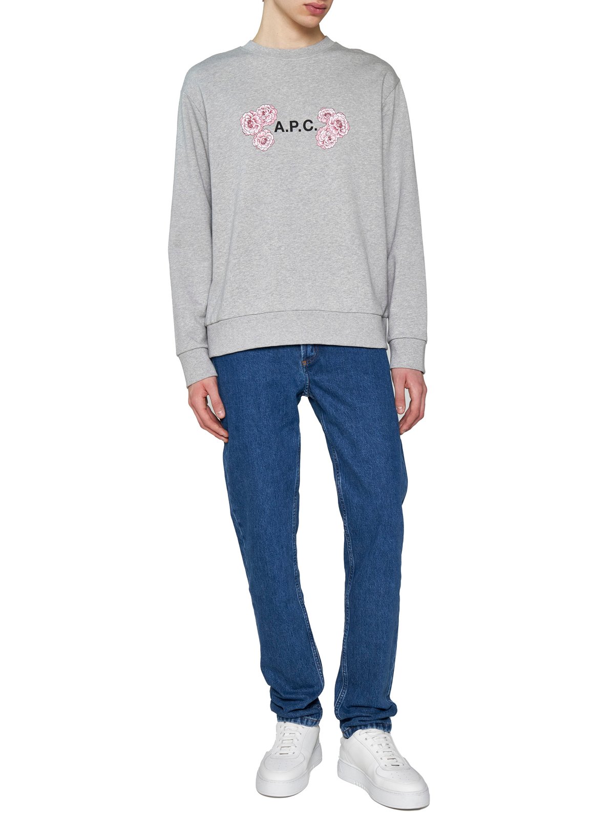 A.P.C. Logo Printed Crewneck Sweatshirt