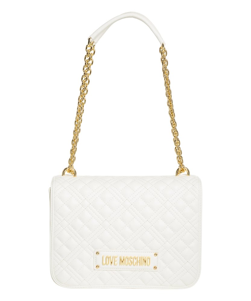 Love Moschino Logo Lettering Shoulder Bag In White ModeSens