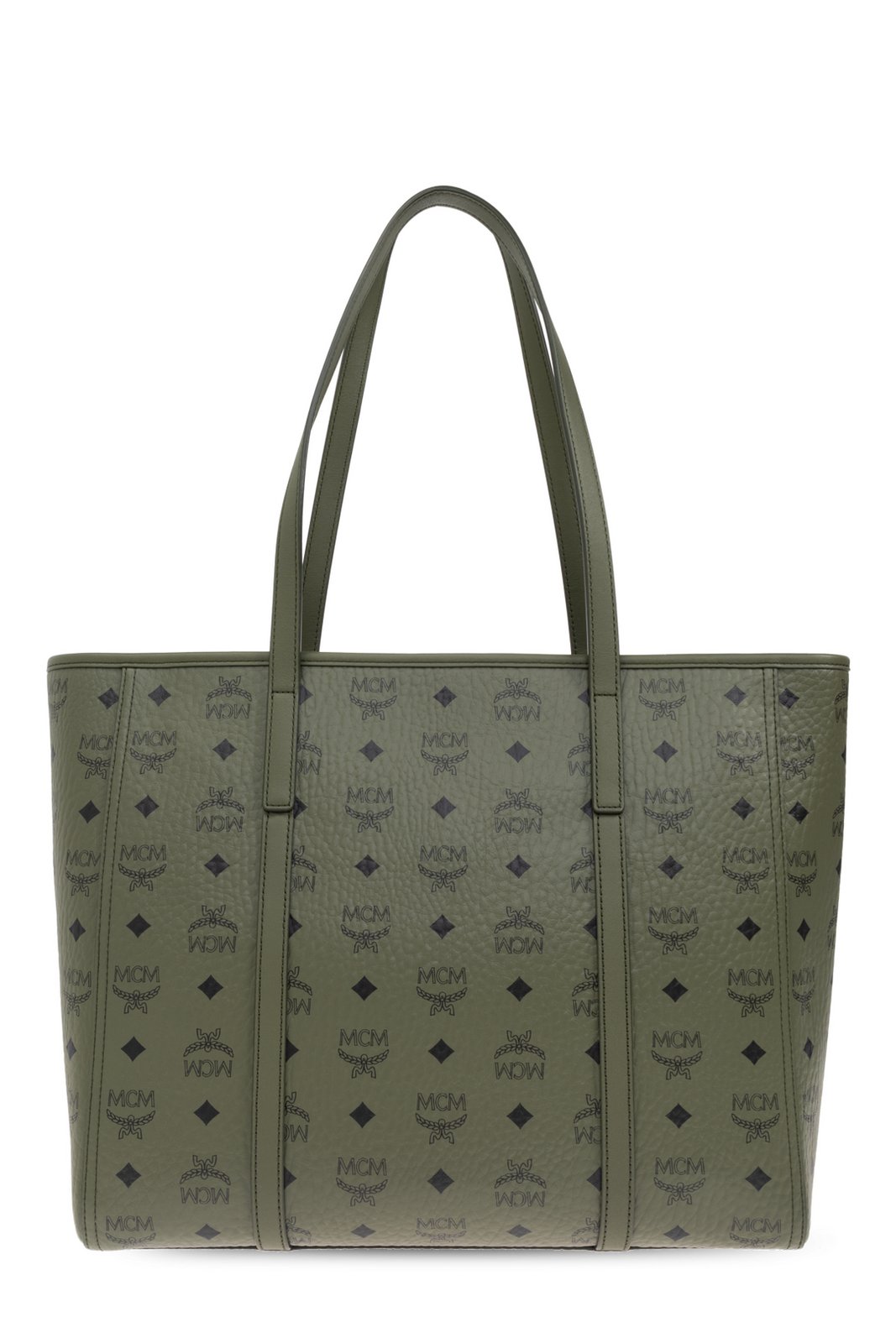 MCM Logo Printed Shopper Bag