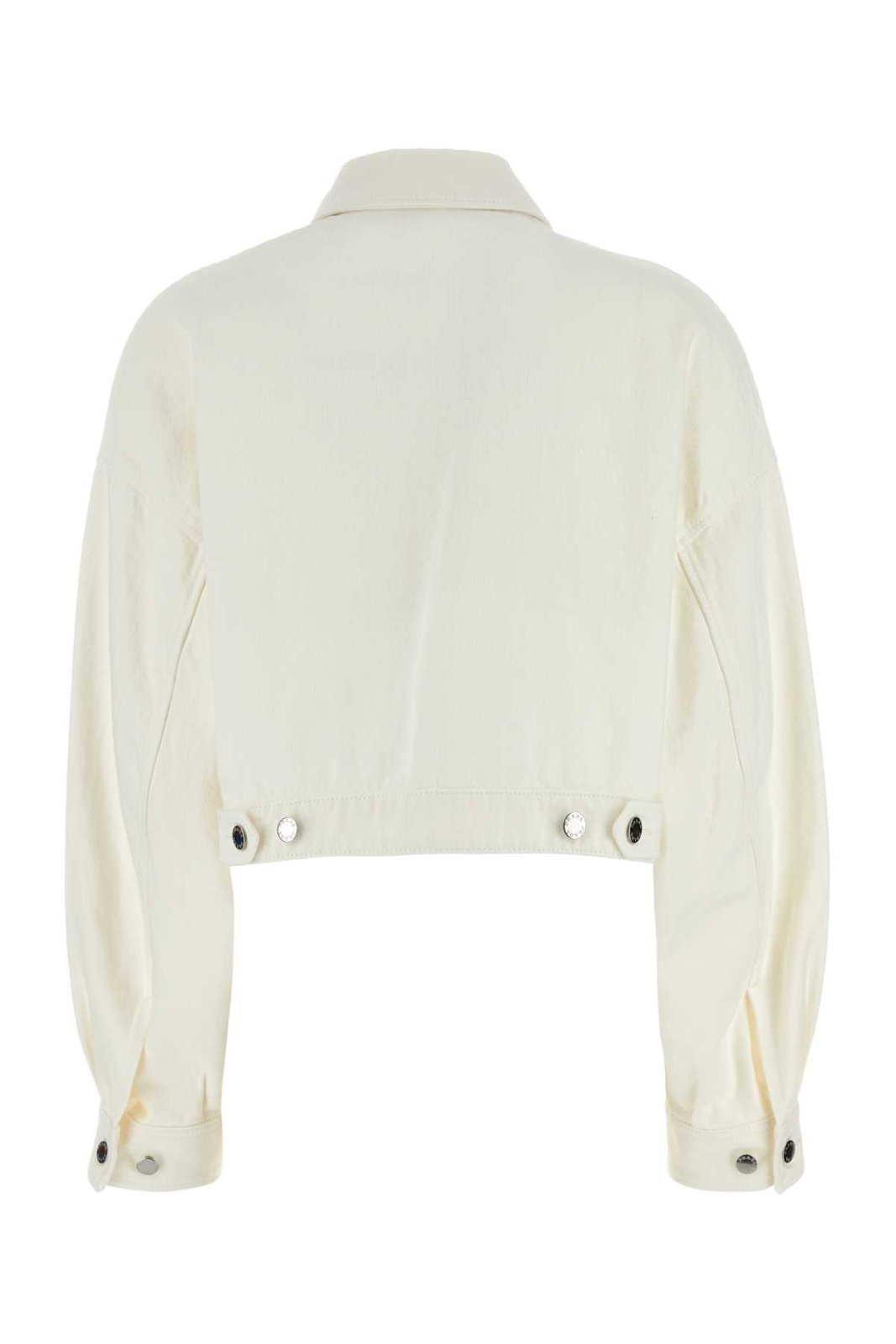 Prada Zipped Cropped Denim Jacket