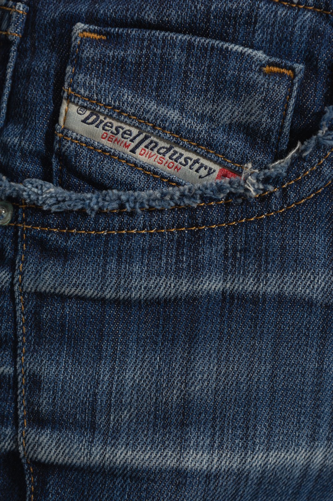 Diesel Heeled Low-Rise Bootcut Distressed Jeans