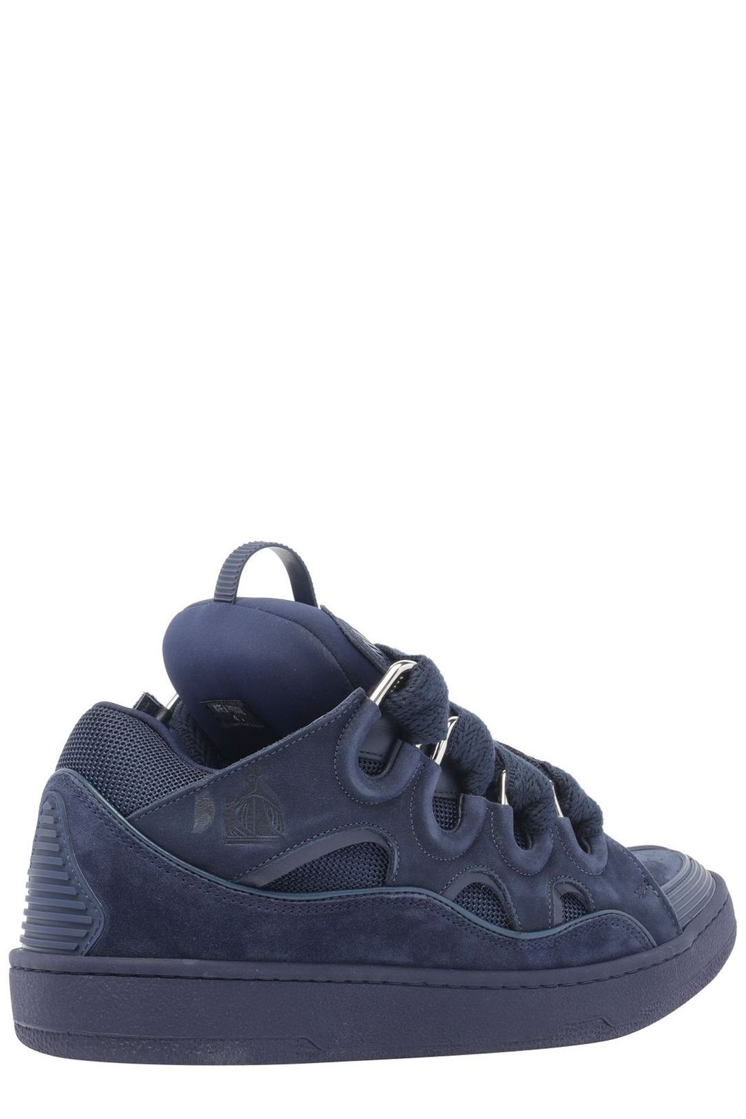 Lanvin Curb Round Toe Lace-Up Sneakers