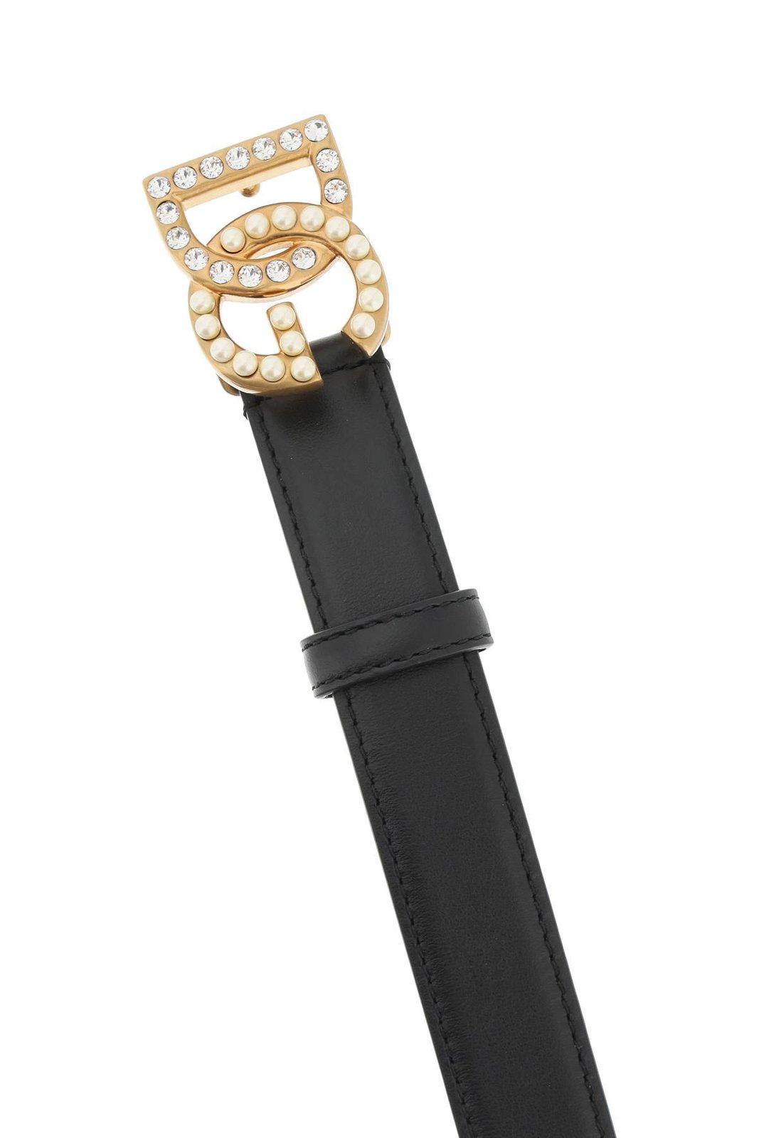 Dolce & Gabbana DG Logo Embellished Buckle Belt