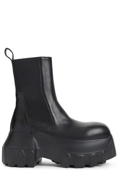 靴 Rick Owens kiss boots Rick Owens - FW 2024 - Kiss Boots In black leather with