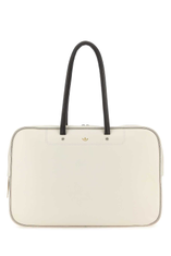 adidas ウェールズ ボナー レザー トートバッグ　ボストンバッグ ADIDAS Ivory Leather Adidas X Wales Bonner Travel Bag