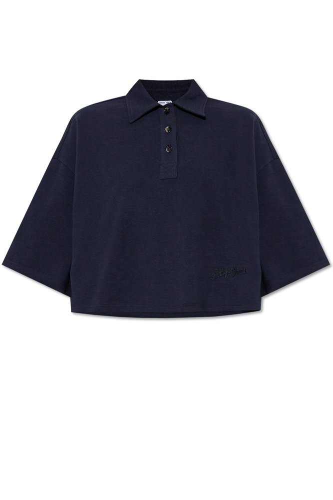 Bottega Veneta Short Sleeved Cropped Polo Shirt