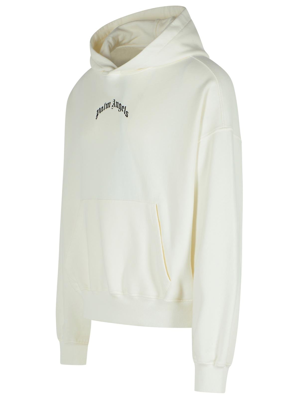 Palm Angels Back Curved Logo Loose Hoodie