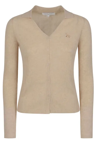 메종키츠네 Maison Kitsuné 메종 키츠네 버튼업 리브드 카디건