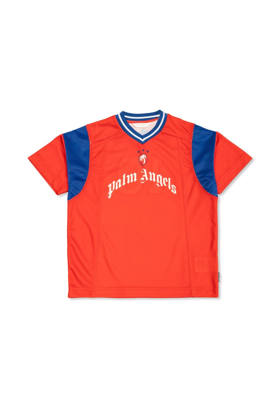 Palm Angels Kids Short Sleeve V-Neck T-Shirt