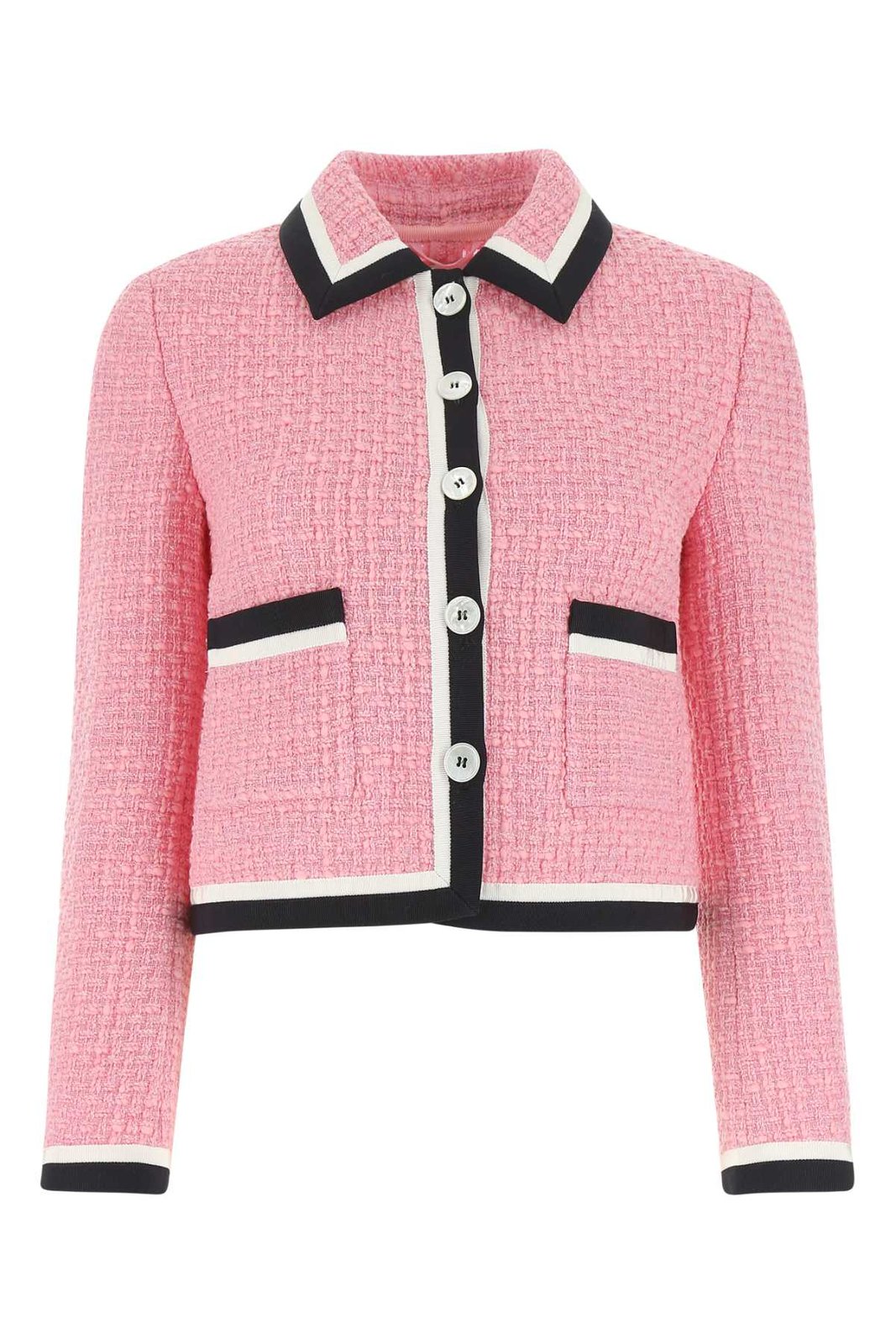 めぎ！Louren tweed puffsleeve blouson Long Quilted Shawl Collar Puffer Coat | Karen Millen
