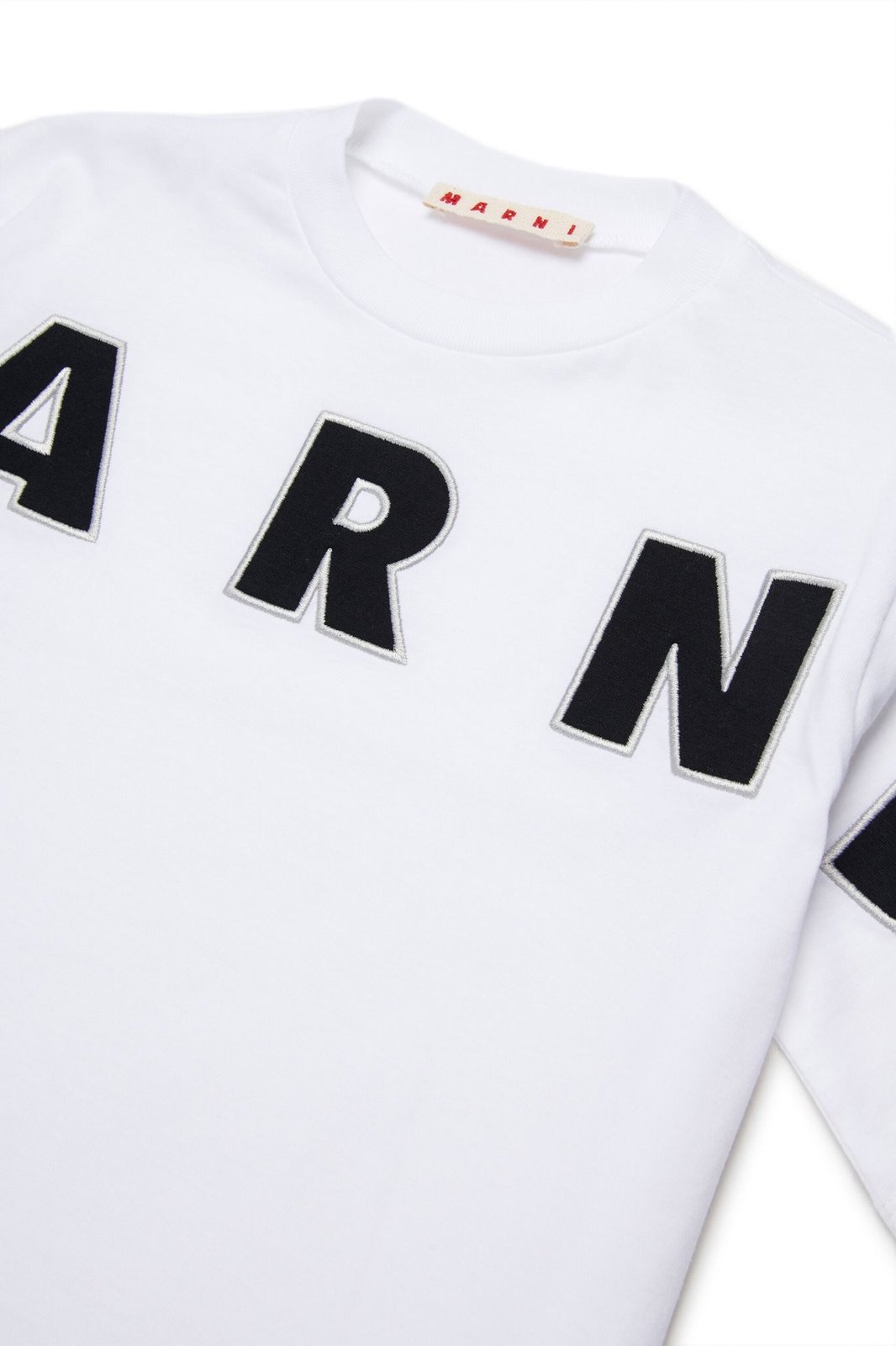 Marni Kids Logo Embroidered Crewneck T-Shirt