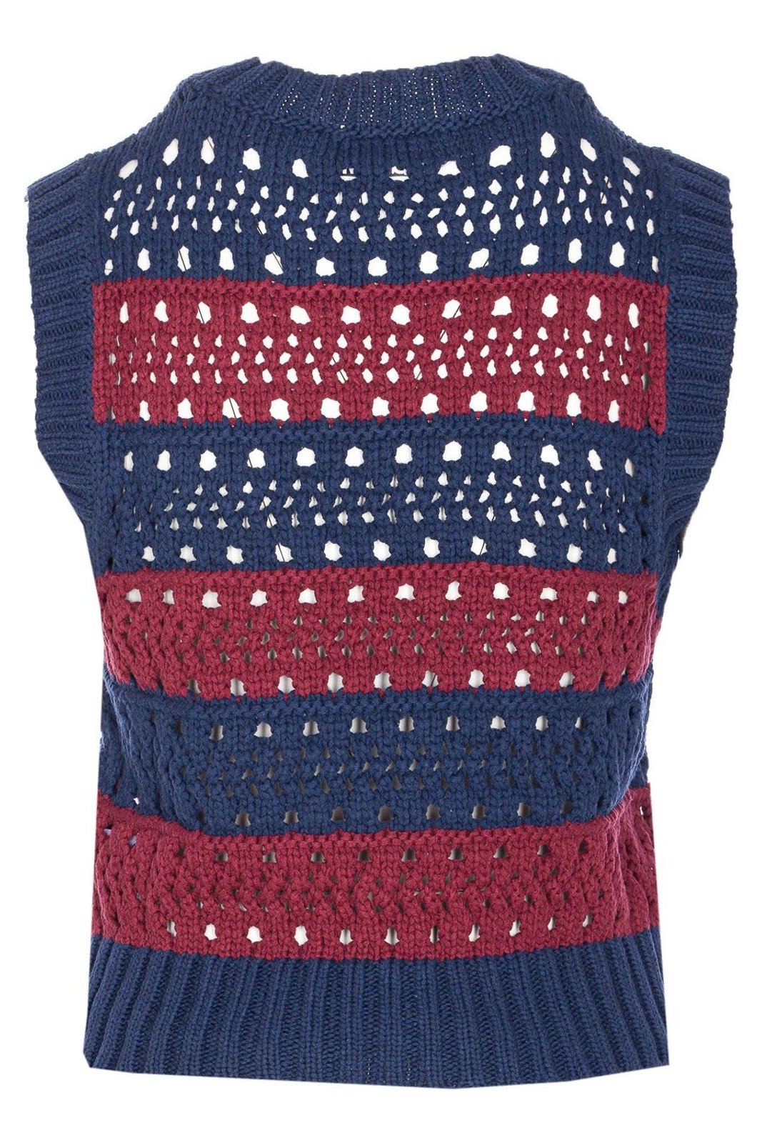 Ganni Striped Knitted Vest