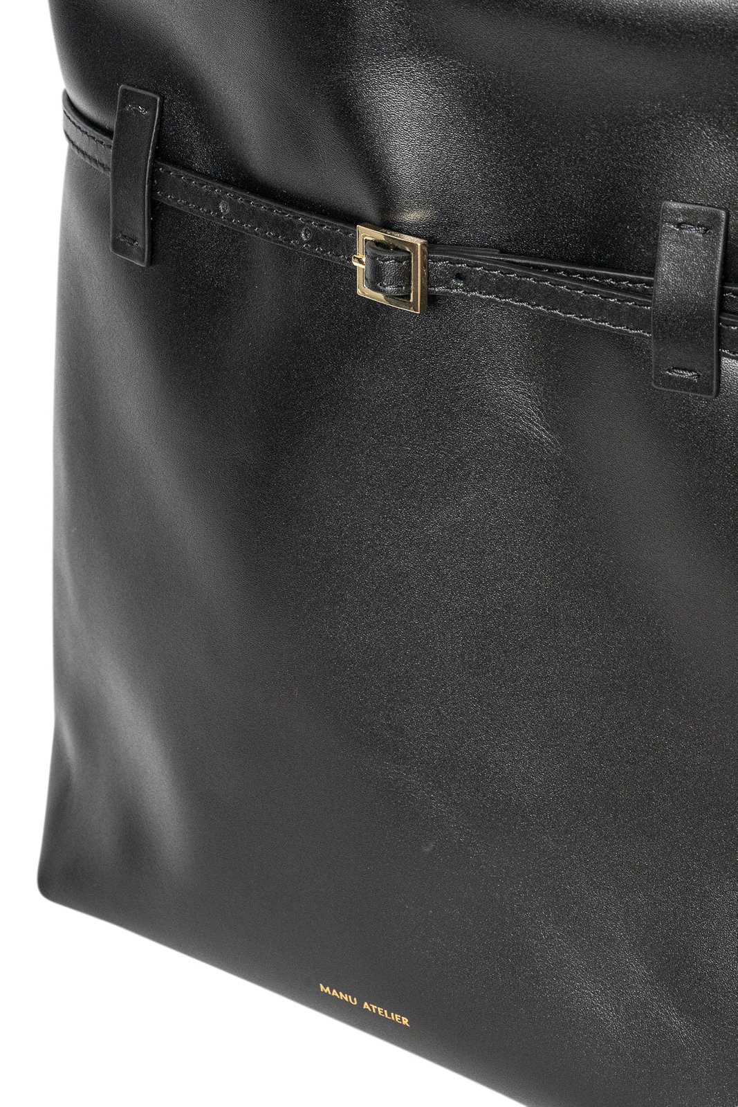 Manu Atelier Buckle Detailed Tote Bag
