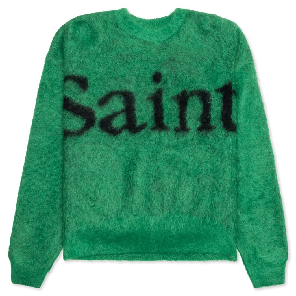 SAINT MXXXXXX Intarsia-Knit Crewneck Jumper