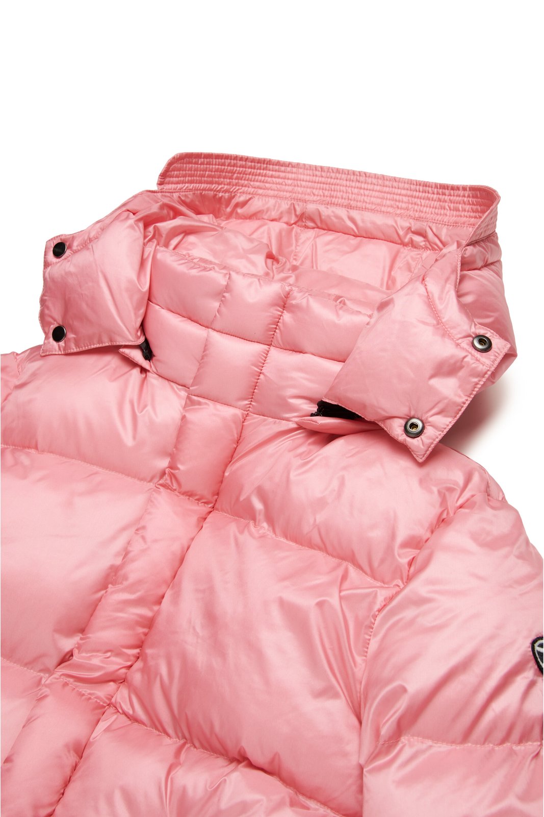 Diesel Kids Oval-D Logo Patch Hooded Padded Jacket