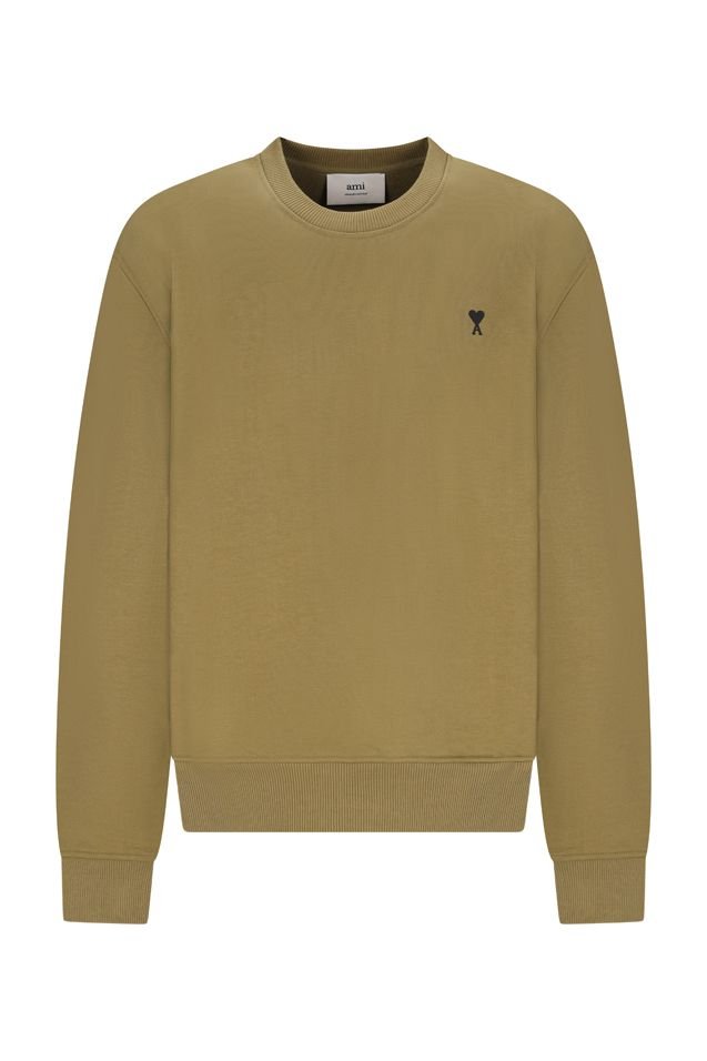 AMI Paris Logo Embroidered Crewneck Sweatshirt