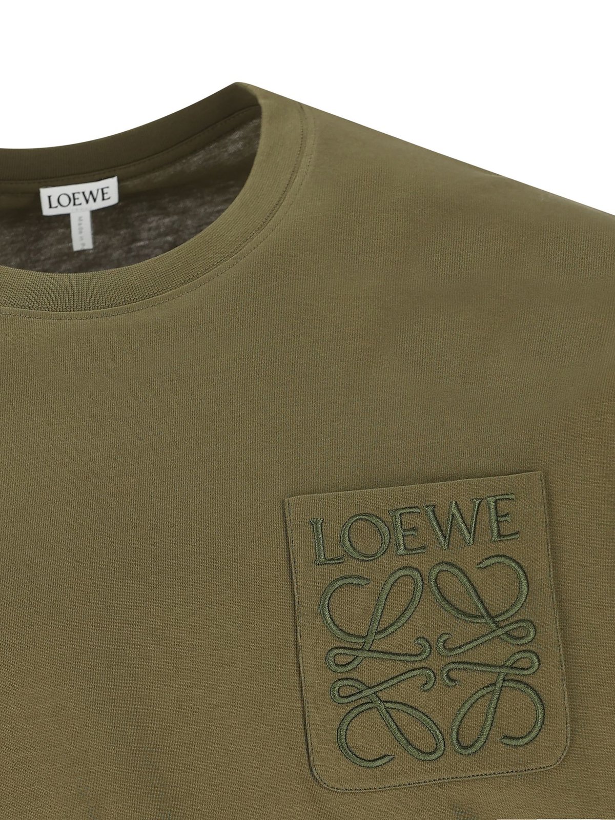Loewe Logo Embroidered Crewneck T-Shirt