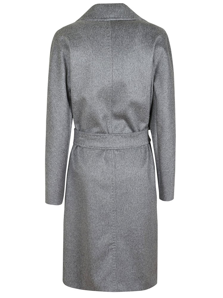 MAX MARA STUDIO 더블 브레스트 벨트 코트