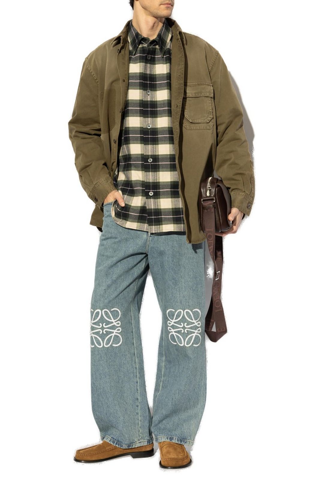Loewe Anagram Denim Baggy Jeans